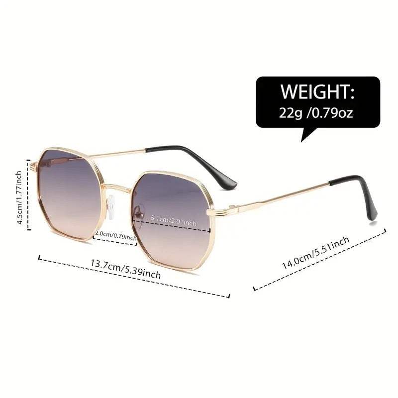 Elegantly Designed Geometric Metal Classic-Style Men'S And Women'S Fashion Glasses