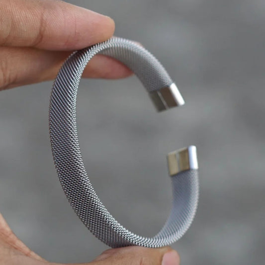 Aston Silver Luxuries Kada Bracelet