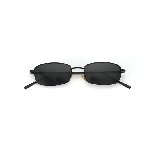 Virat Timeless Black Rectangular Sunglasses