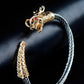 6mm Black Metallic Draco Cuff  Bangle -316L