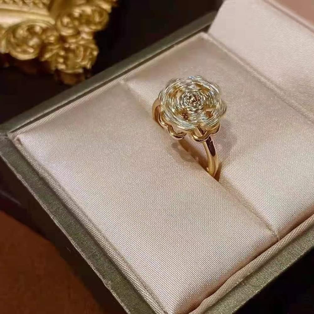 Four-Leaf Clover Spinner Rings Anxiety Fidget Ring for Anxiety