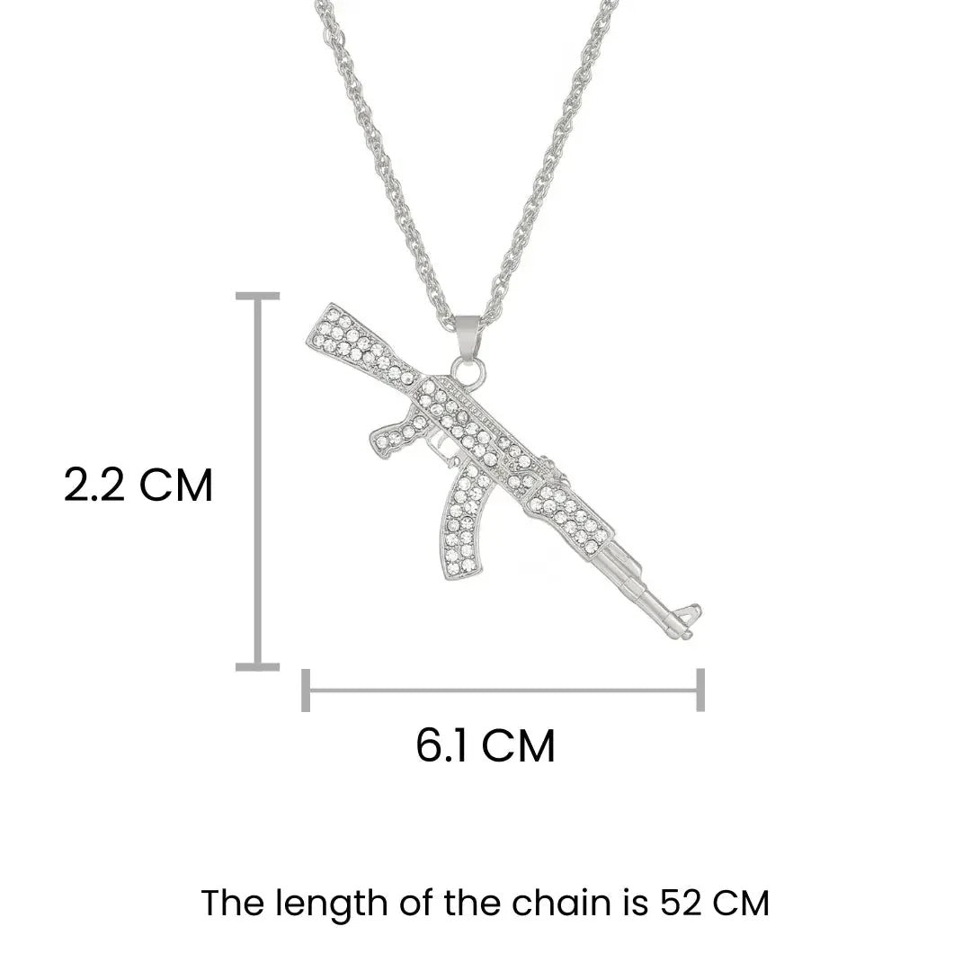 Ak 47 Silver Chain