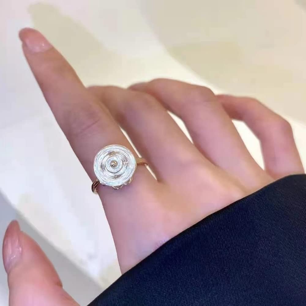 Four-Leaf Clover Spinner Rings Anxiety Fidget Ring for Anxiety