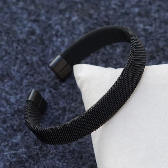 Aston Silver Luxuries Kada Bracelet
