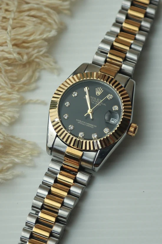 Premium Rolex TwoTone Black