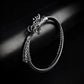 6mm Black Metallic Draco Cuff  Bangle -316L