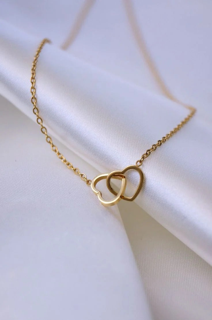 Double Heart Necklace