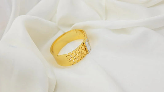 White Stone Bangle
