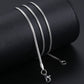 3mm Lasting Color Flat Snake Chain for Boys Neck Chain Men Necklace for Boys Men