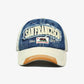 San Francisco Contrast Embroidered Denim Baseball Cap