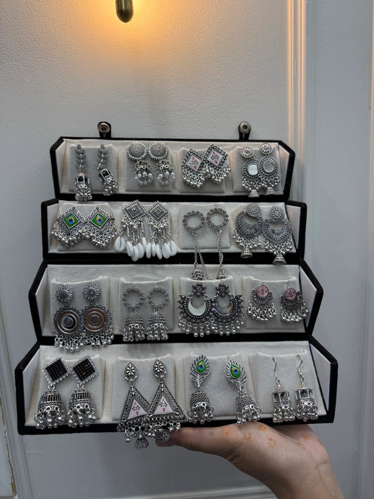 Foldable Jhumka Storage Box – Perfect for Earrings