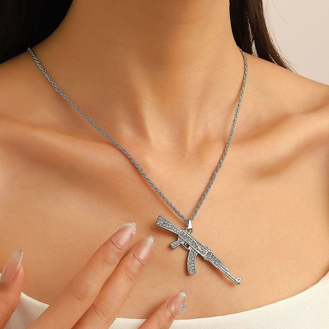 Ak 47 Silver Chain